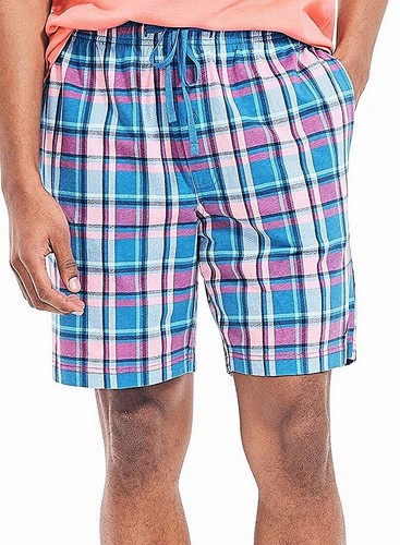 Nautica Mens Sleepwear Shorts Blue Pink 