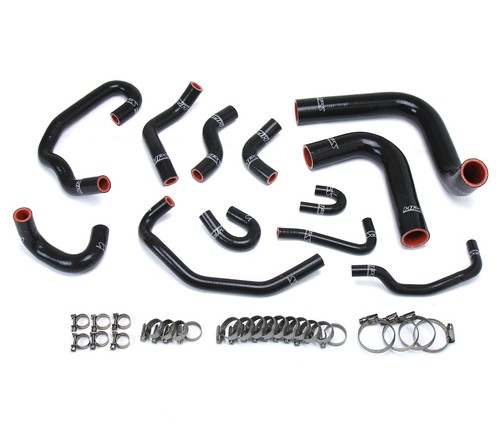 HPS Black Silicone Radiator + Heater Hose Kit Coolant Replacement 57-1654-BLK - 第 1/2 張圖片