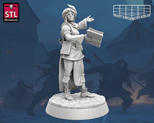 Hechicera Poetisa Miniatura Magierlehrling Heroína Figura para Ttrpg's Como D&d - Bild 4 von 8