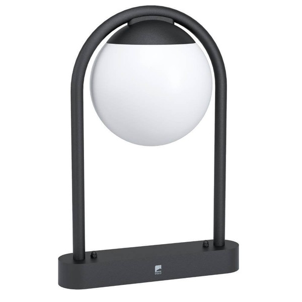 Eglo 98732 Prata Vecchia E27 AußEn-Sockelleuchte 320X200Mm Schwarz Weiss IP44-image