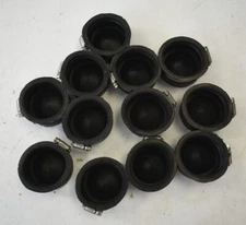 Lot Of 12 Mission Rubber BOCA SBCCI Plastic Coupler End Caps Black T45218