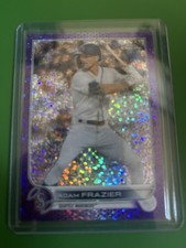 2022 Topps Chrome - Adam Frazier #47 Purple Speckle Refractor /299