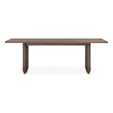 Moe's Home Collection Round Off Dining Table Wood Brown