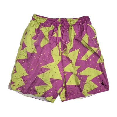Air Jordan Pink Neon Poolside Swim Trunks Lined XL 30x9 Bad Condition 