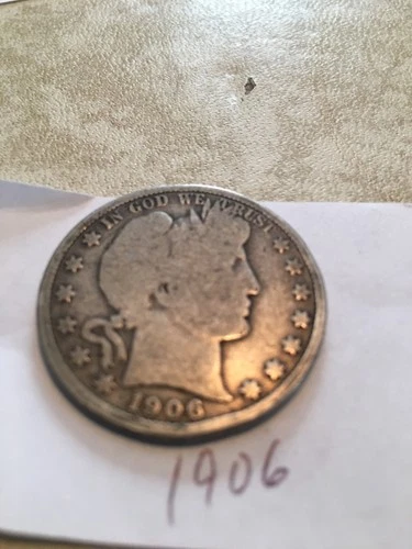 1906 barber half dollar good