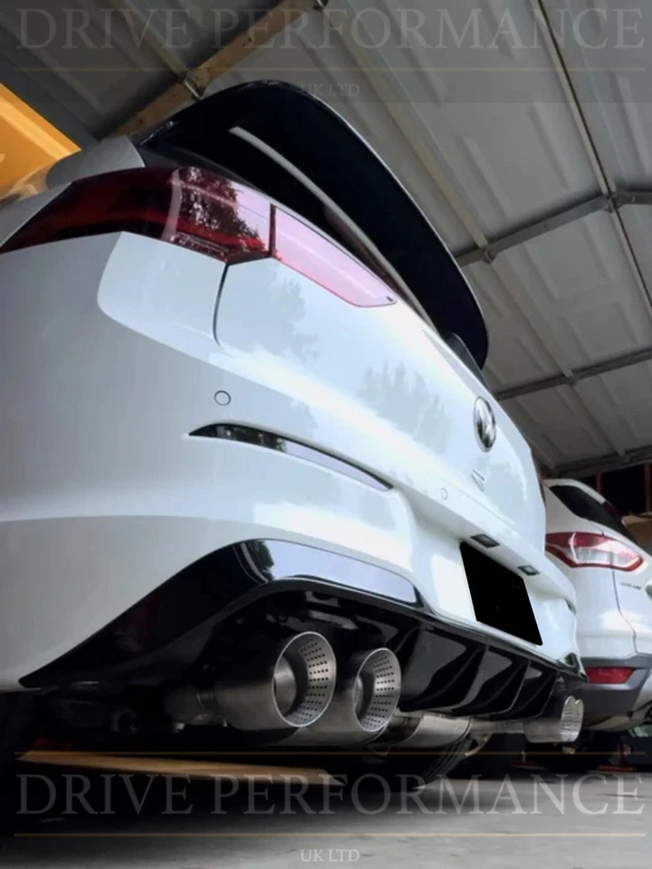 4” STAINLESS STEEL SAND BLASTED AKRAPOVIC EXHAUST TIPS VW GOLF R MK7 7.5 MK8 8.5 - Image 2 of 4