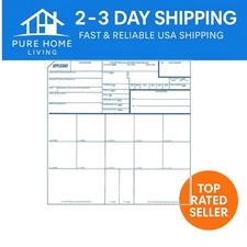 High Quality FD-258 Fingerprint Cards, 25 Pack - Standard White with Blue Lines