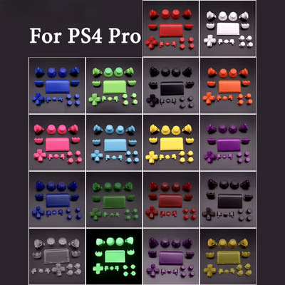 Full Set Button Replacement Kit for PS4 Pro Slim Game Controller JDM-040 JDS 040