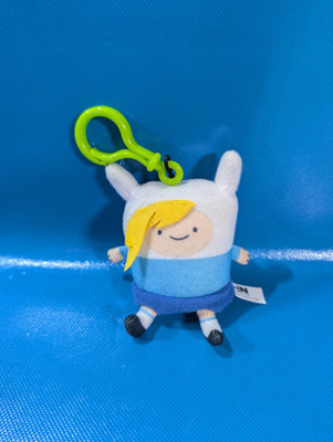 Adventure Time Finn The Human 4  Plush Hanger Figure Clip Keychain Backpack