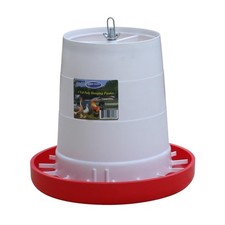 FARM-TUFF Hanging Poultry Feeder, 17lb Capacity - BPA-Free Plastic Chicken Fe...