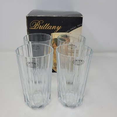 Pasabahce Paul Revere Brittany Crystal Hi Ball Glasses Set of 4 Turkey 311