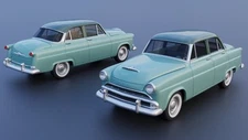 ABS-LIKE RESIN 3D PRINTED 1/25 1953 HUDSON JET 4-DOOR FULL KIT