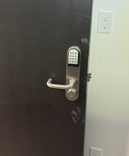 Salto XS Door Locks with key pad and key override