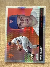 2025 Topps Chrome Platinum TOM SEAVER #437 Prism Refractor New York Mets HOF SP