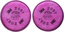 2097 Genuine 3M Respirator Filter (Pair) Made in USA package of 2
