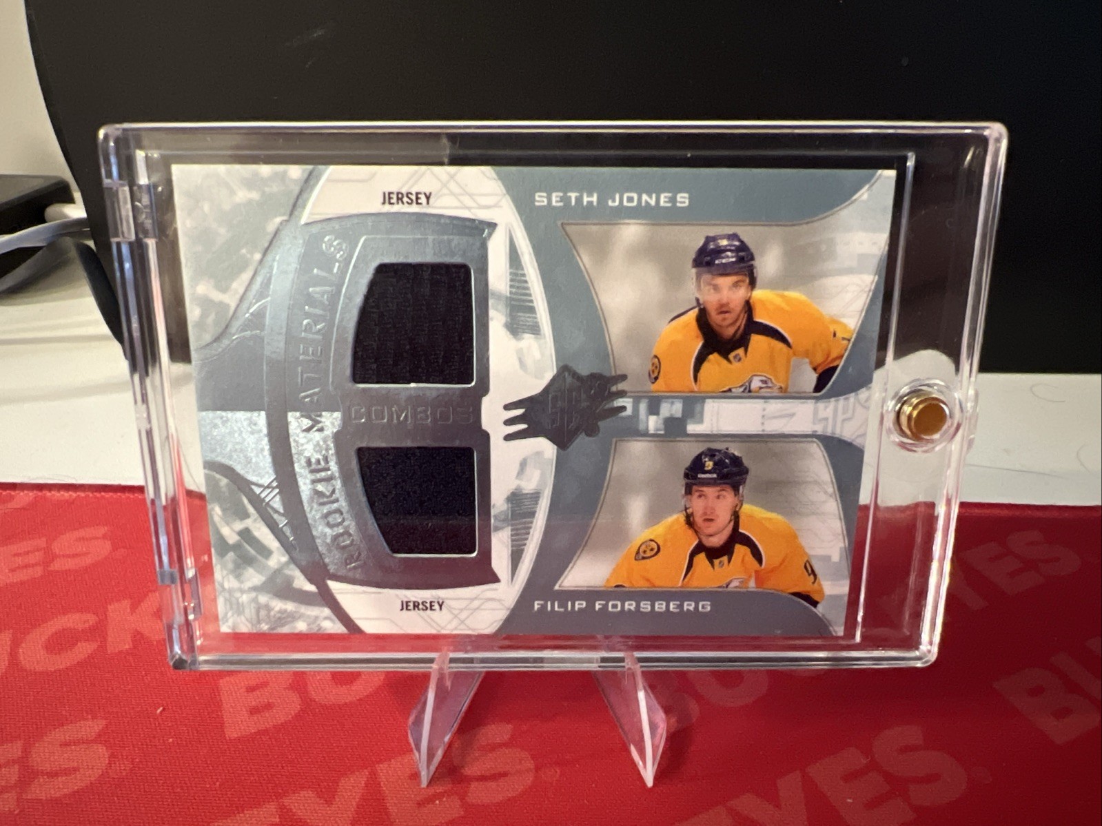 2013-14 SPx - Rookie Materials Combos Filip Forsberg, Seth Jones #RM2-NASH