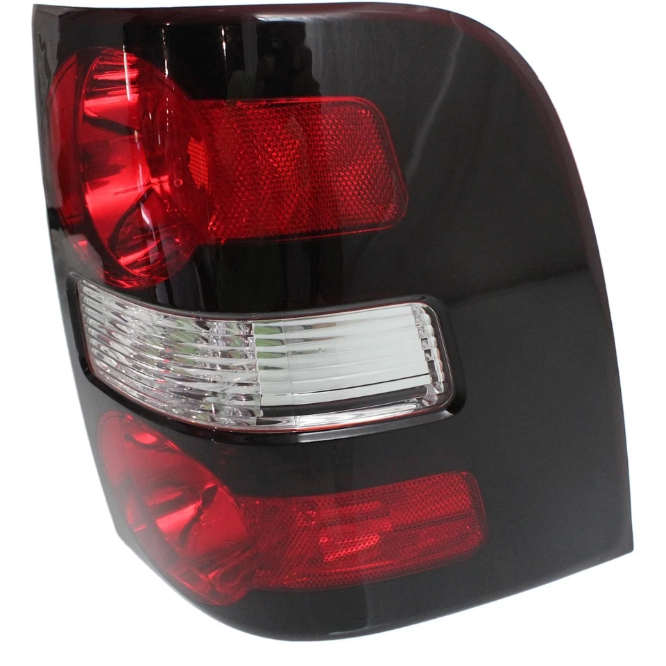 Halogen Tail Light Set For 2006-2010 Ford Explorer Clear & Red Lens 2Pcs - Image 3 of 4