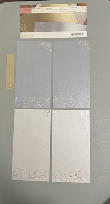 Creative Memories Twinkle Photo Mats. Silver, White & Gold.(F5538)