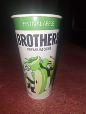 100 Pack of Brothers Premium Cider Disposable Cups Perfect for Events