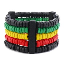 Black History Month Stackable Bracelets Set Juneteenth Accessory African Wo - 02
