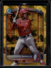 2025 Bowman Chrome Sapphire Gabriel Davalillo #BCP-178 Gold Refractor /50 Angels