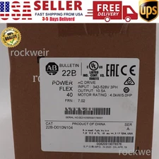 22B-D010N104 Allen Bradley SER A Powerflex 40 AC Drive 5HP SEALED