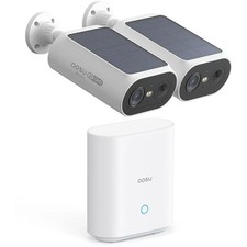 aosu SolarCam System P1 SE 2K Outdoor Wi-Fi Night Vision 2-Camera Kit