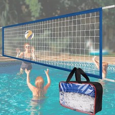 Adjustable Pool Volleyball Net Replacement 15x3 ft Portable Volleyball Net