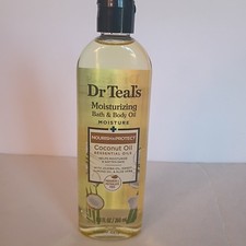 Dr Teal's Moisturizing Bath Body Coconut Oil with Jojoba Oil, 8.8 oz