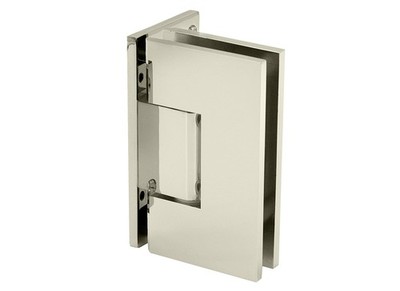 FHC VAL03PN Valore Square Wall Mount Hinge Offset Back Plate - Polished Nickel