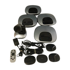 Lot of 4 Logitech ConferenceCam System CC3000E V-U0034, Camera, Remote
