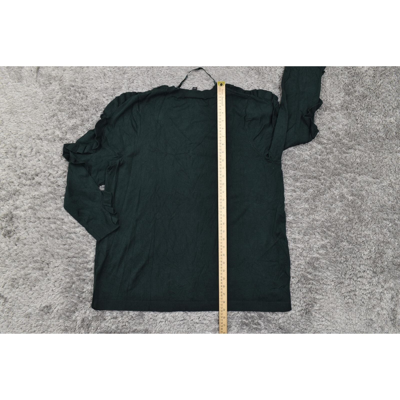 Lane Bryant Green High Neck Solid Pullover Sweate… - image 5