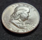 1948‑D Franklin Half Dollar • Mint‑Process Contact Marks • 90% Silver • X160