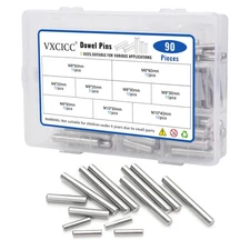 VXCICC 90Pcs Stainless Steel Dowel Pins - Shelf Brackets, Pegs, Hardware for ...