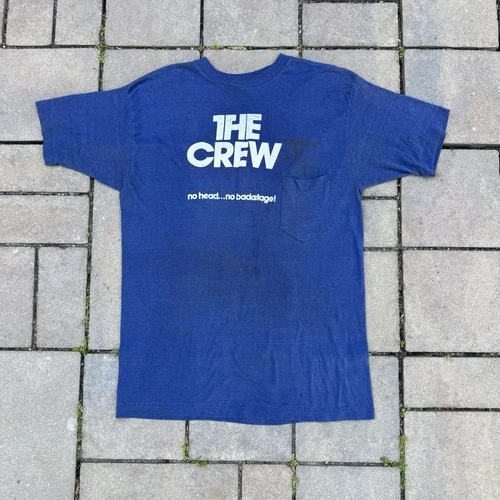70s Doobie Brothers Crew No Head No Backstage Tour P 1970s vintage concert t-shirt, vintage, size XL, single stitch, B+ condition