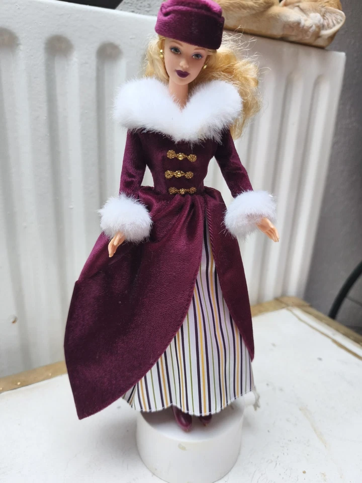 Barbie Viktorianische Eisläuferin Vintage Puppe Mattel Collector Winter - Bild 2 von 4