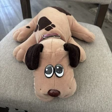 Vintage Tonka Pound Puppies Plush 18" Brown Spotted 80s Toy 1985