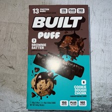 Built Bar Puff  Chunk Protein Bars Variety Pack 13 Count EXP 08/2026