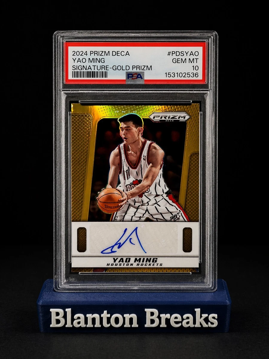 Panini Yao Ming Basketball Autographed Sports Trading Cards