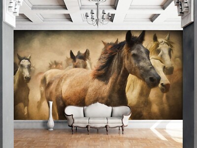 3D Strong Horse ZHUA44749 Wallpaper Wall Murals Removable Self-adhesive Ann
