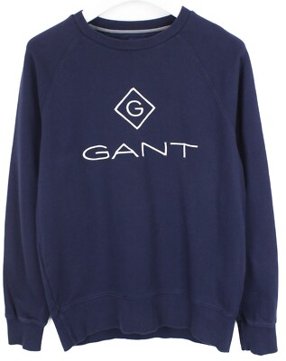 GANT Sweatshirt Herren M Pullover Übergröße Rundhals Gesticktes Logo