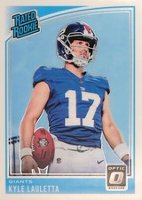 2018 Panini Donruss Optic Football Rated Rookies #178: Kyle Lauletta Donruss