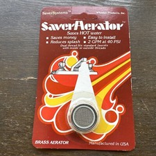 Vintage Saversystems Saveracrator Solid Brass Faucet Aerator new Rare