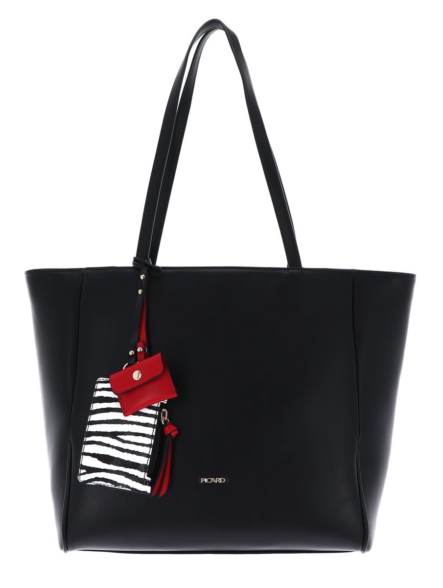 PICARD Safari Shoulder Bag Schultertasche Tasche Black schwarz Neu