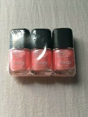 Kiko Milano 049 Pearly Azalea Pack Of 3 Smart Nail Lacquer Factory Sealed Ebay