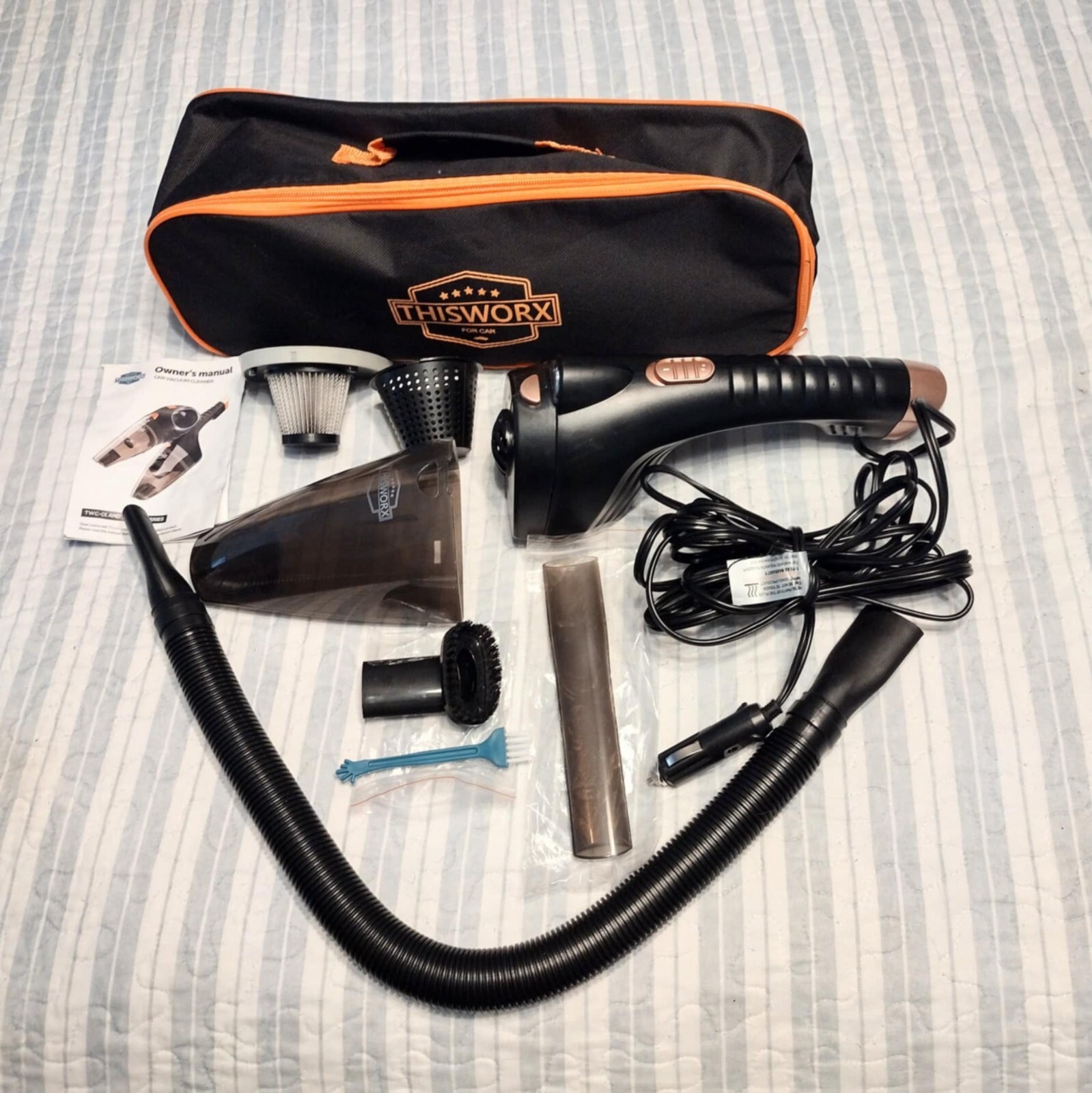 Thisworx Car Vacuum Cleaner-Small 12V High Power Handheld Portable Car ...