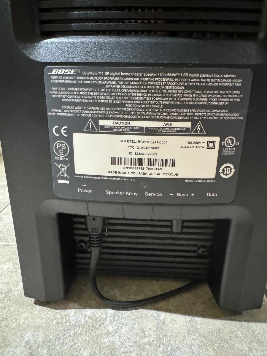 BOSE CineMate 1SR Home Theater ジャンク品 Amazon.com: Bose CineMate 1 SR Digital Home Theater Speaker