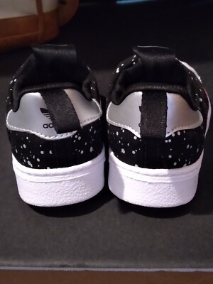Adidas Toddler Superstar Ortholite Fitfoam Shoes Size 4K Black Red Stripes  | eBay