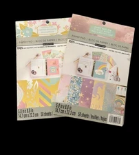 Recollections Uptown Chic Sparkle Magic Wow Paper Pad Lot