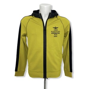 Aeronautica MILITARE SUDADERA Con Capucha FE1570 piloto Aoc Amarillo C2021  Tamaño L | eBay